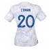 Billige Frankrig Kingsley Coman #20 Udebane Fodboldtrøjer Dame VM 2022 Kortærmet